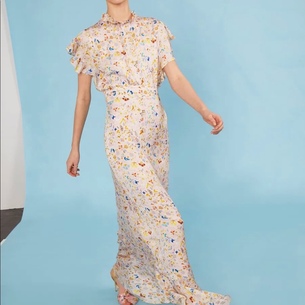 Talia printed floral dress - size 2 cynthia rowley
